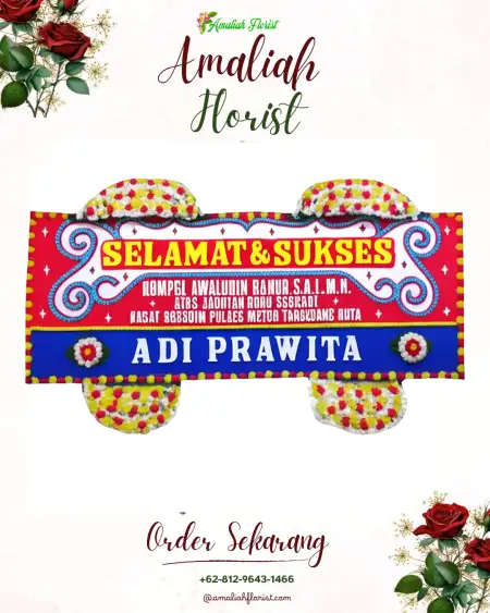 Papan Bunga Ucapan Selamat Ngampeldento